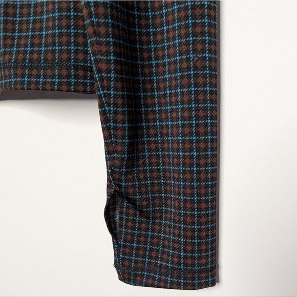 Levi's Mammoth Second Skin Top Mockneck Checkered Plaid - Picture 3 of 5